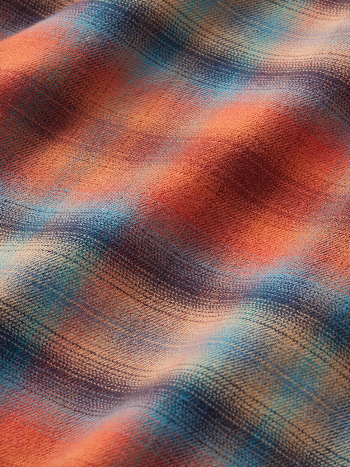 Seaside Lightweight Flannel | Orange Glow Plaid