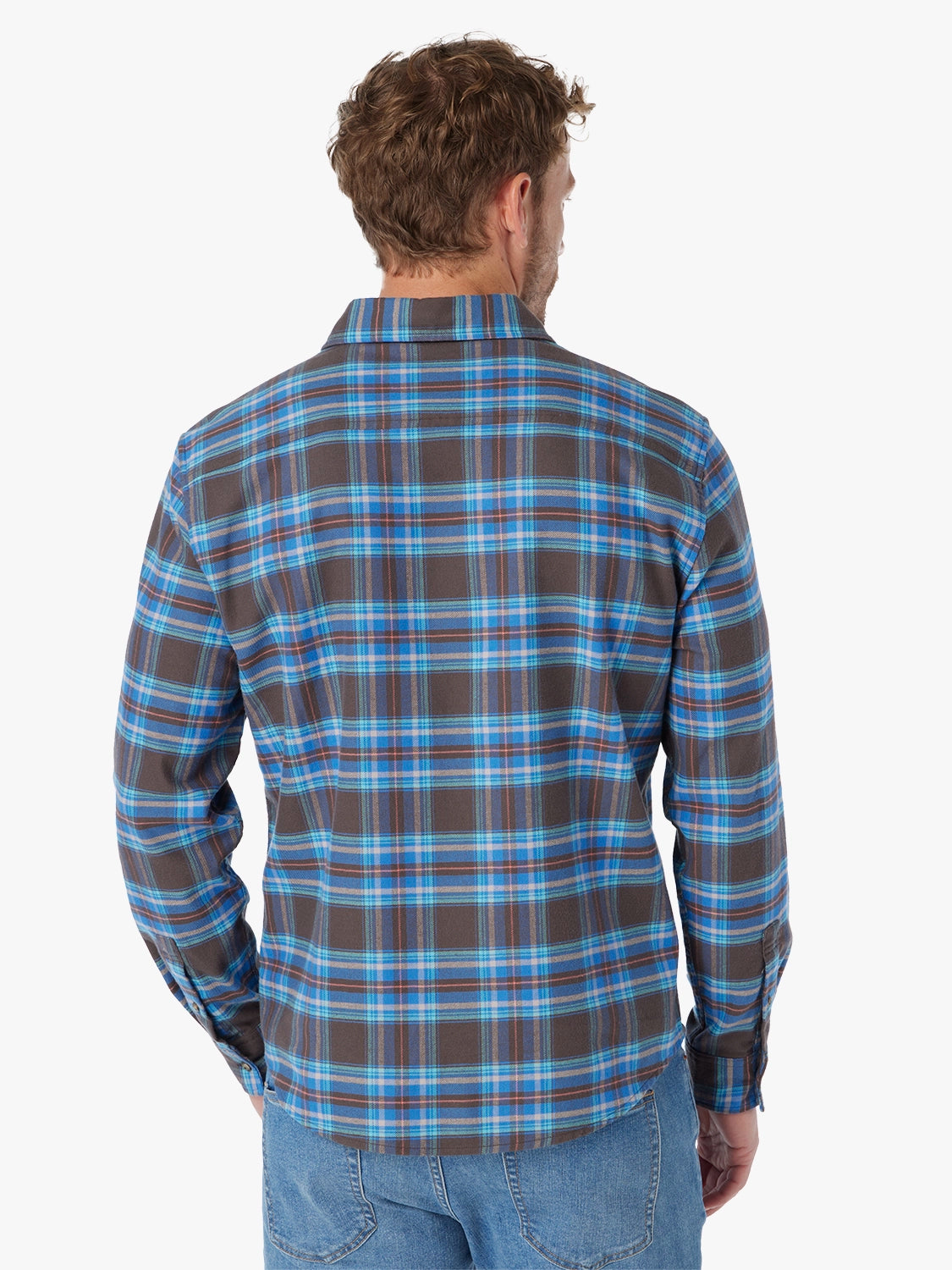 Seaside Lightweight Flannel | Stream Blue Plaid