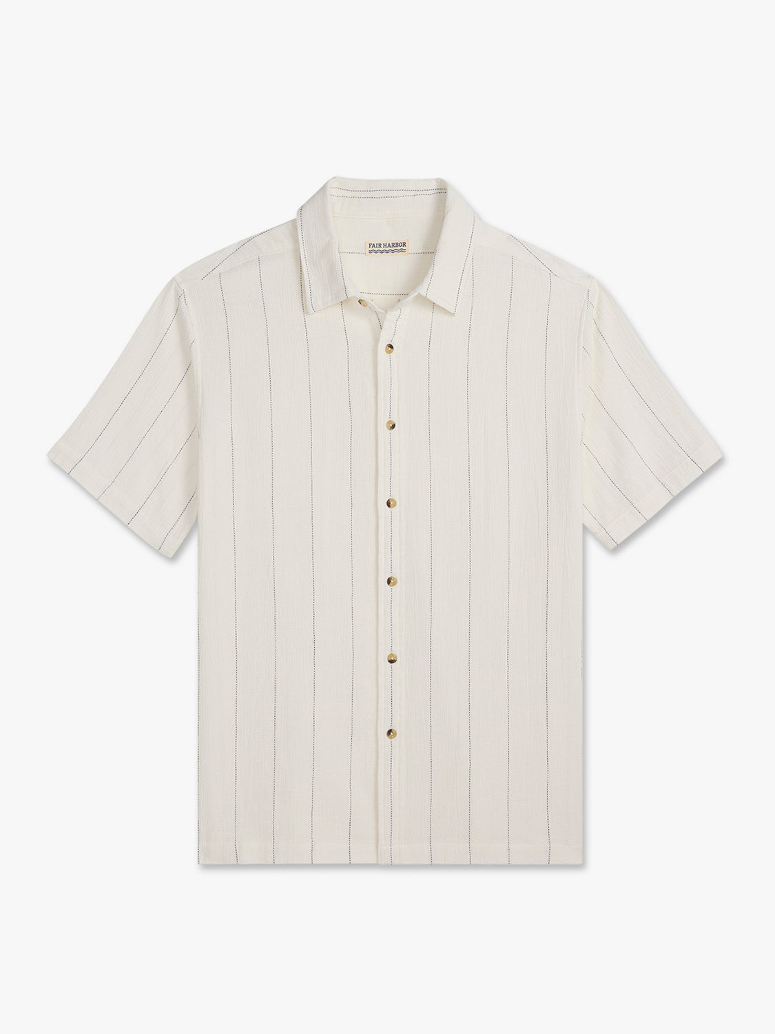 Oasis Textured Shirt | Shell Stripe