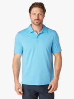 Thumbnail 2 of The Midway Polo | Turquoise Golf Stripe