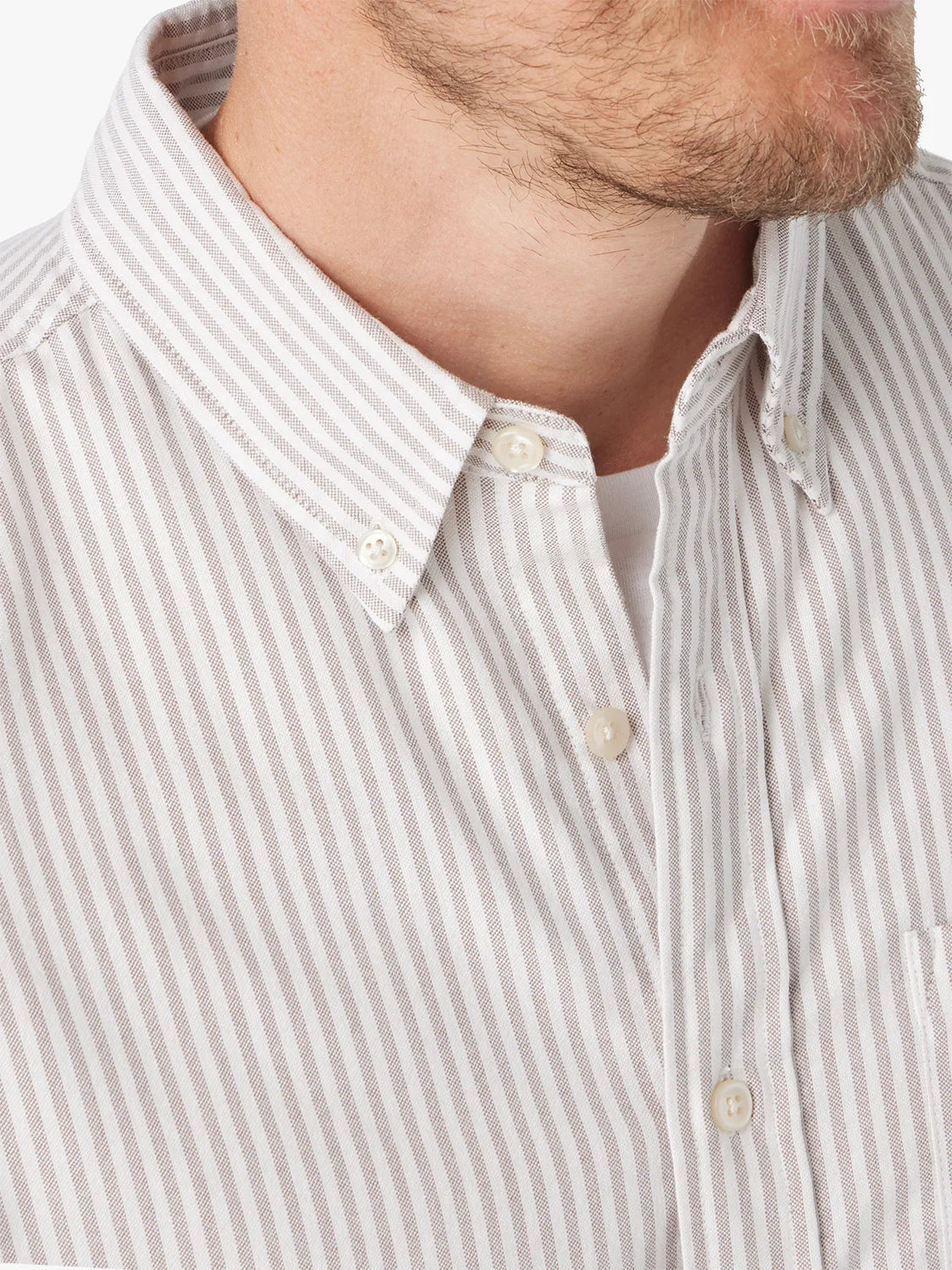 Salty Oxford Shirt | Oak Stripe