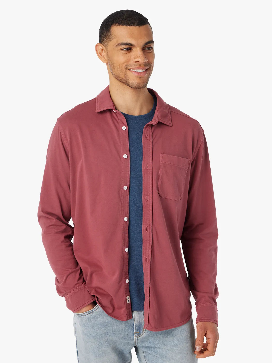 Saltaire Long-Sleeve Shirt | Red