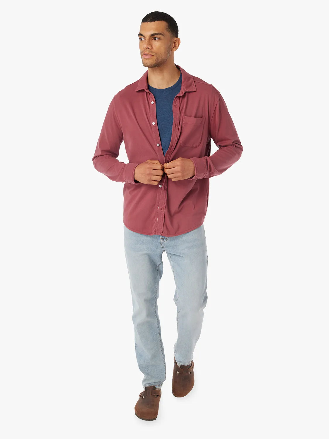 Saltaire Long-Sleeve Shirt | Red