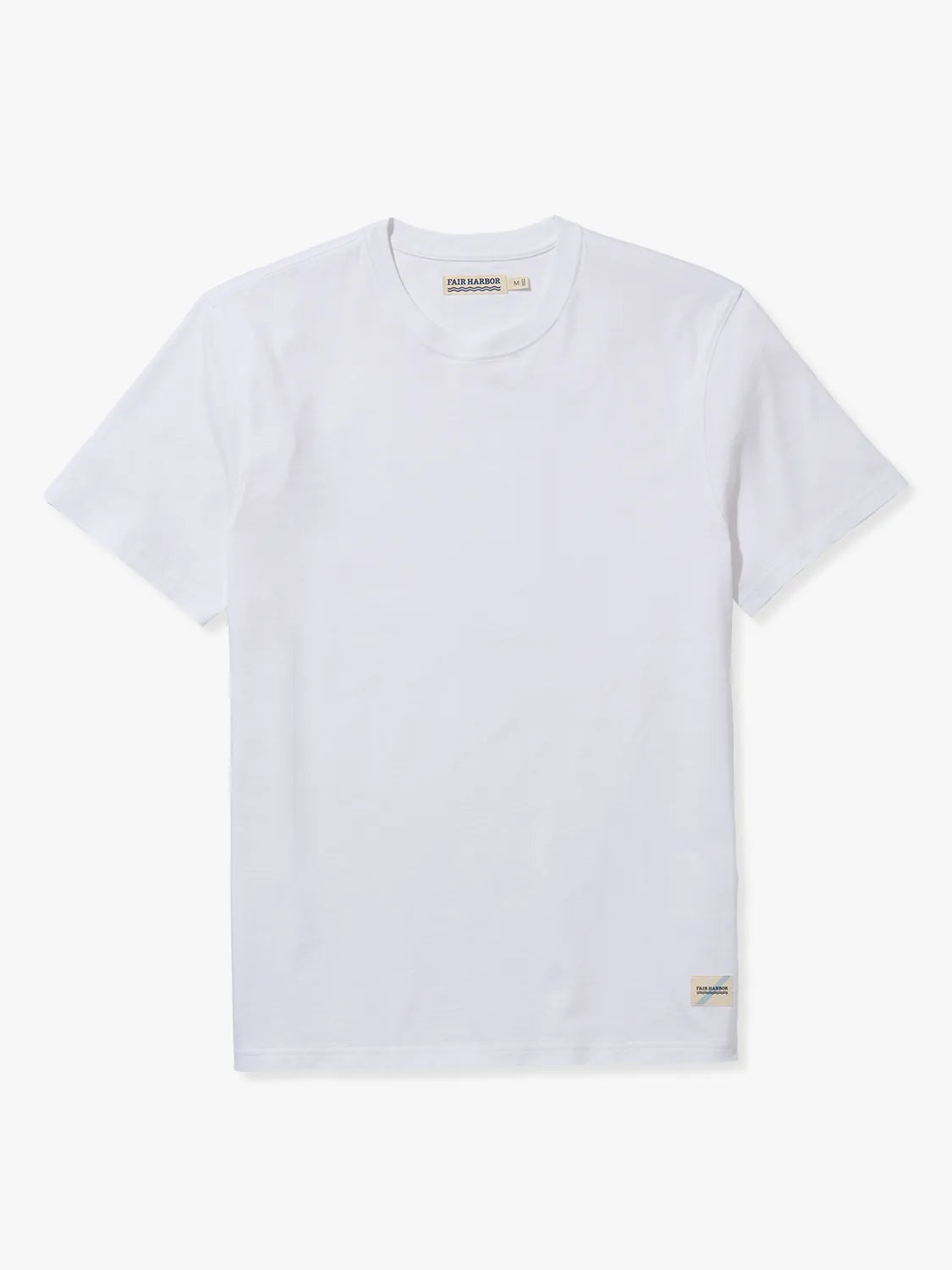 White saltaire t-shirt on a white background