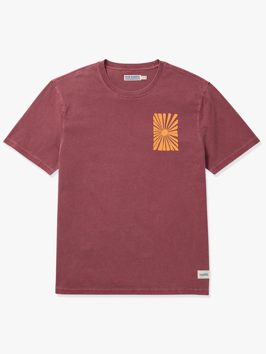 The Saltaire Graphic Tee | Red Sundrenched