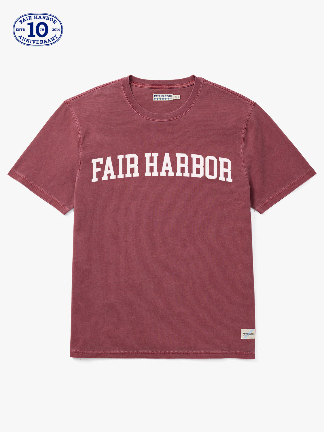 The Saltaire Graphic Tee Beach Rose Varsity FH Fair Harbor