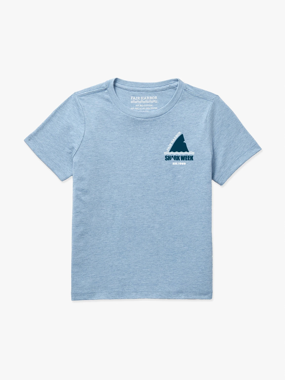 Kids Kismet Graphic Tee | Faded Denim Sharkfin