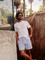 Thumbnail 7 of Kismet Tee | Light Blue Sailing Stripe