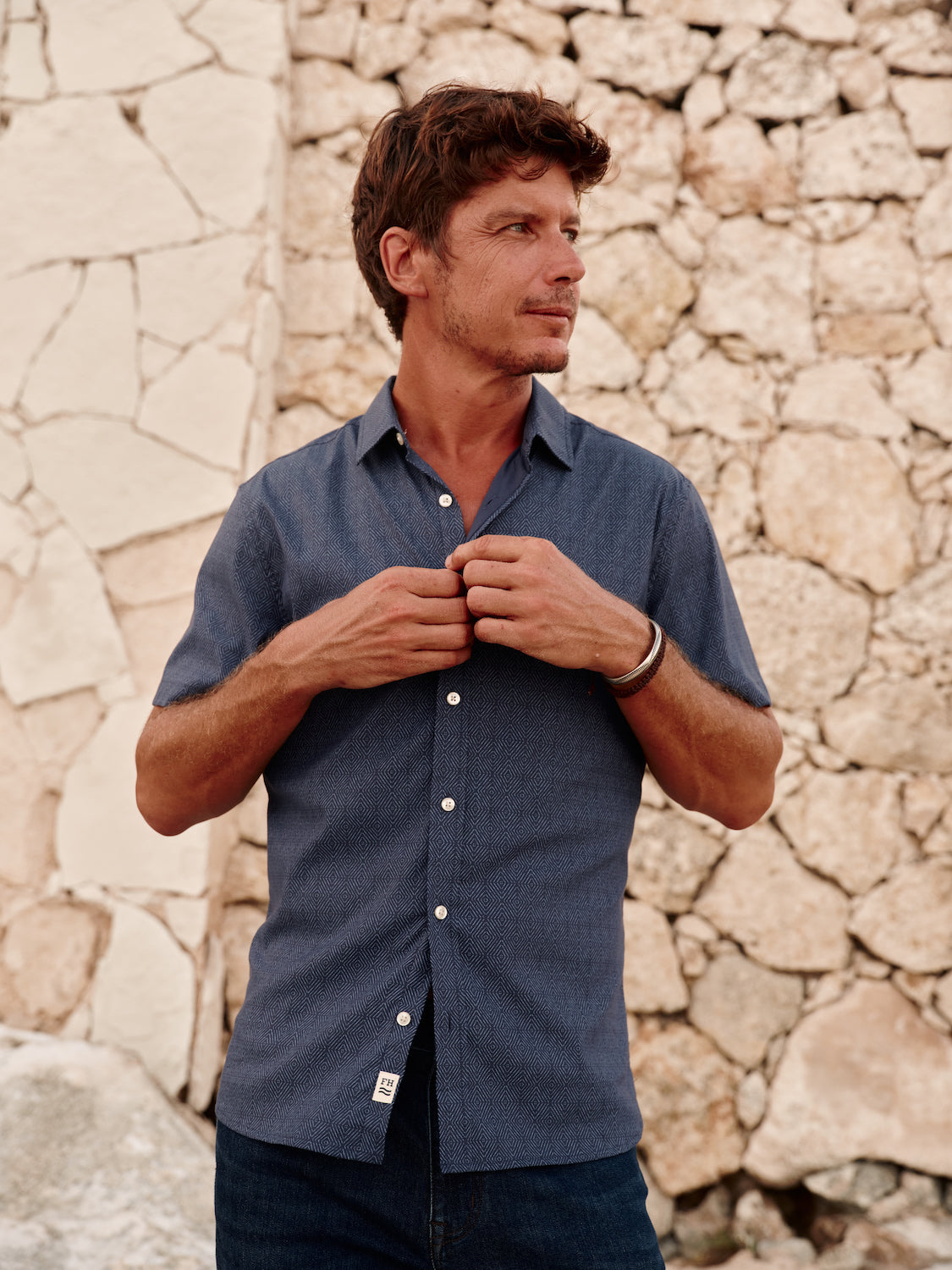 Windward Shirt | Navy Shibori