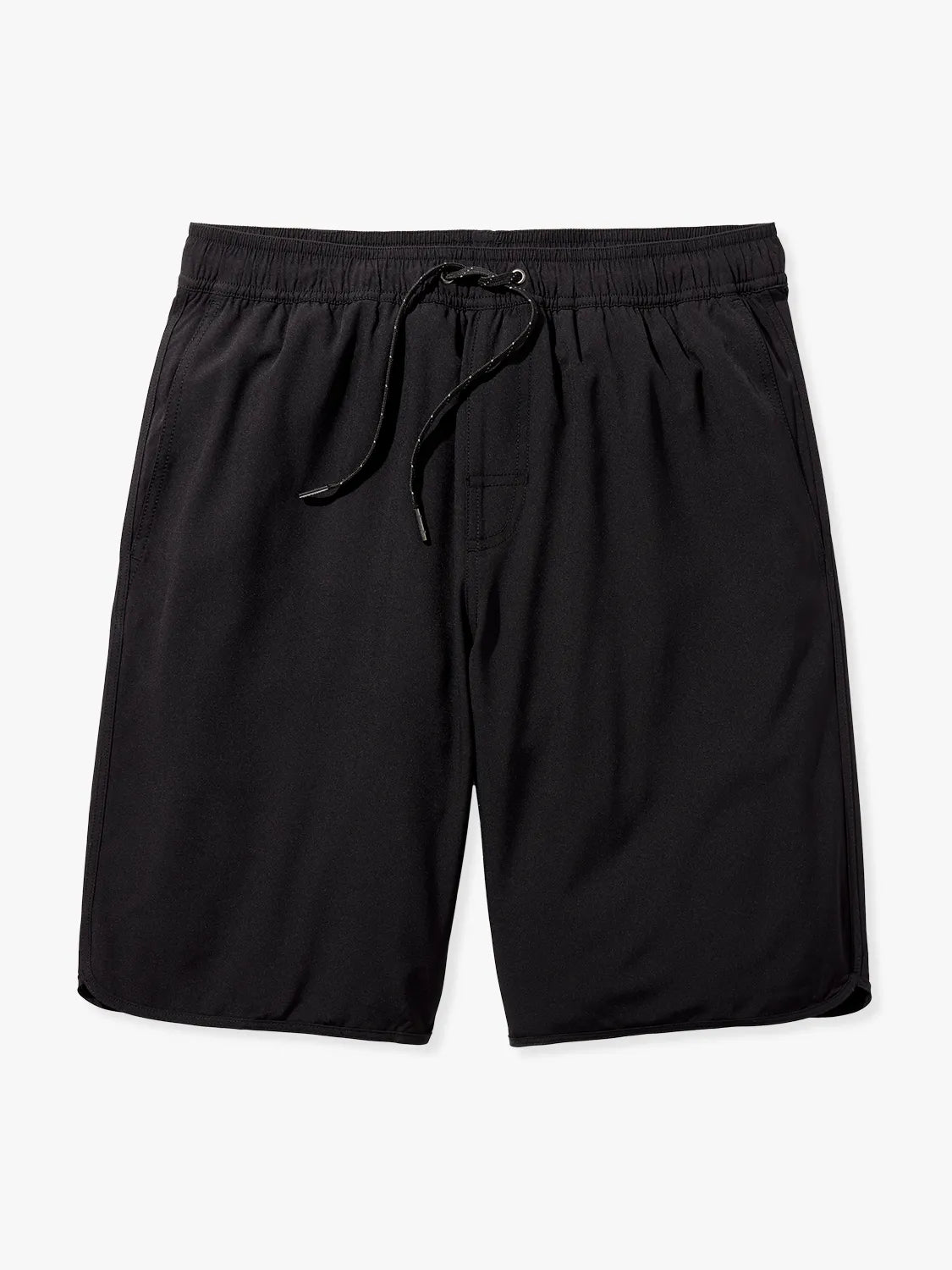 A pair of black 10 inch Anchor Trunks on a white background