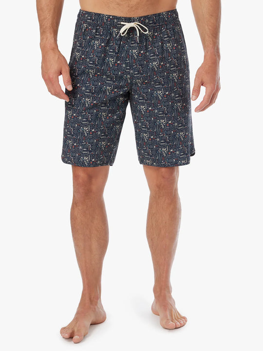 Anchor Short | Black Sketched Summer