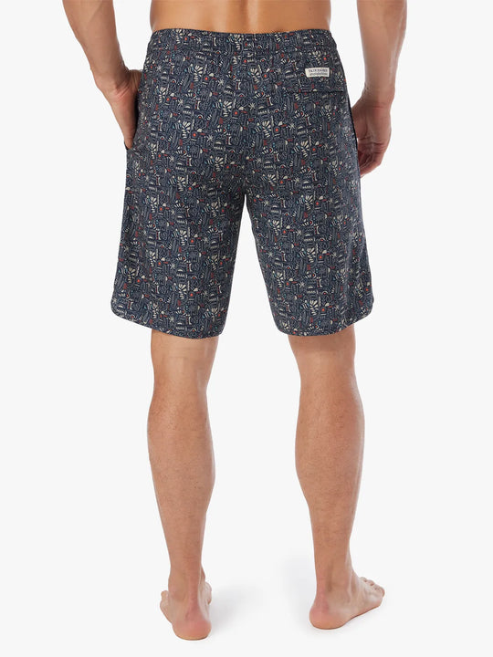 Anchor Short | Black Sketched Summer