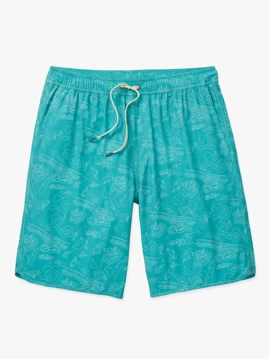 Anchor Short | Aqua Topographic