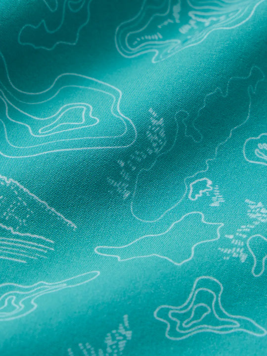Anchor Short | Aqua Topographic