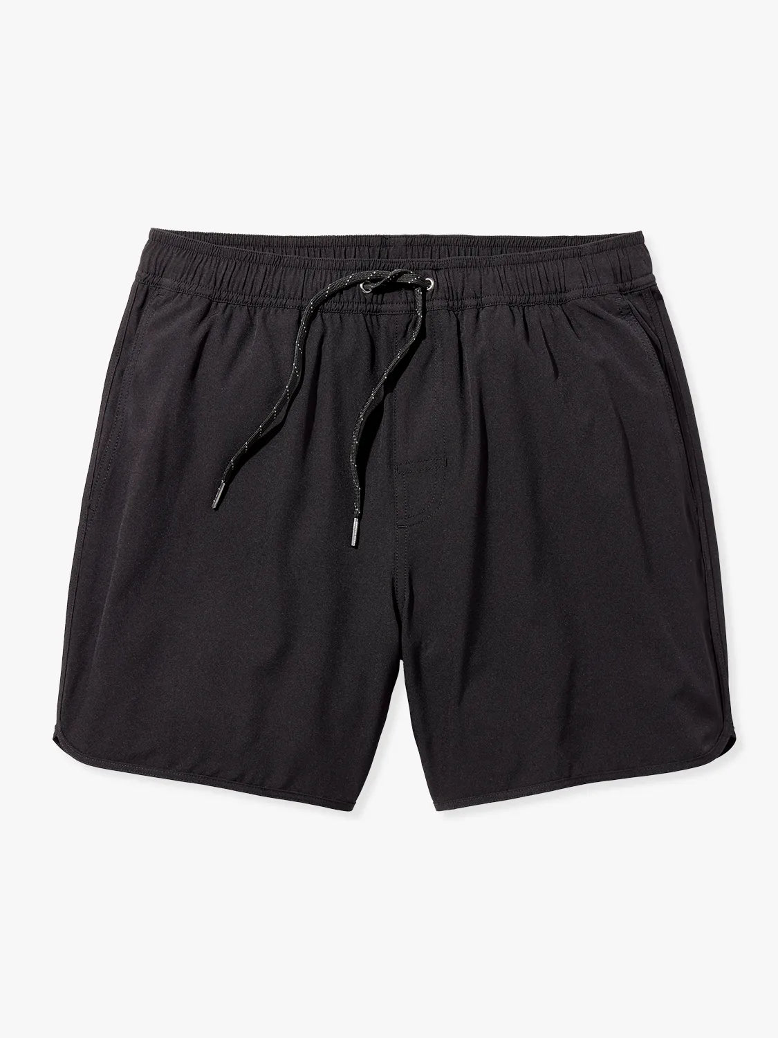 A pair of black 6 inch Anchor Trunks on a white background