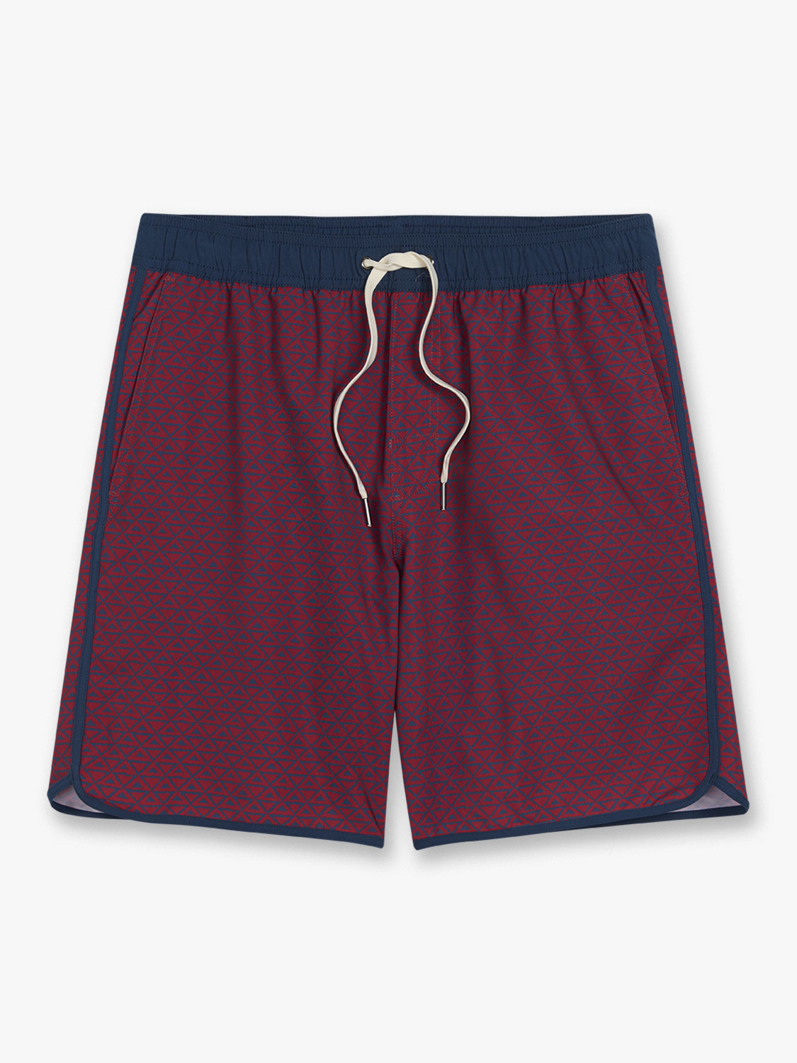 Anchor Trunk | Nautical Red Wavy Geo