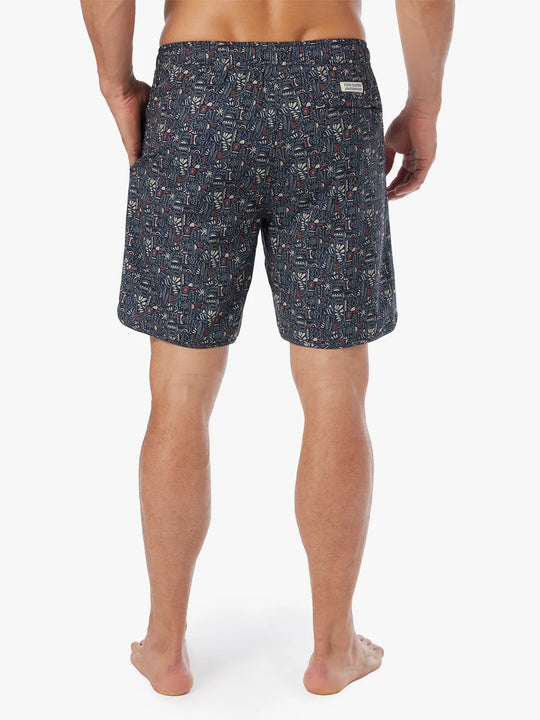 Anchor Short | Black Sketched Summer