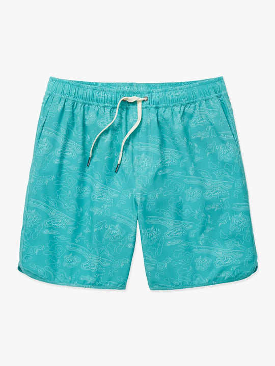 Anchor Short | Aqua Topographic