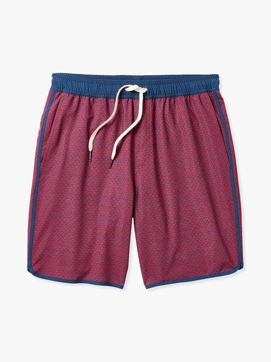 The Anchor | Nautical Red Wavy Geo