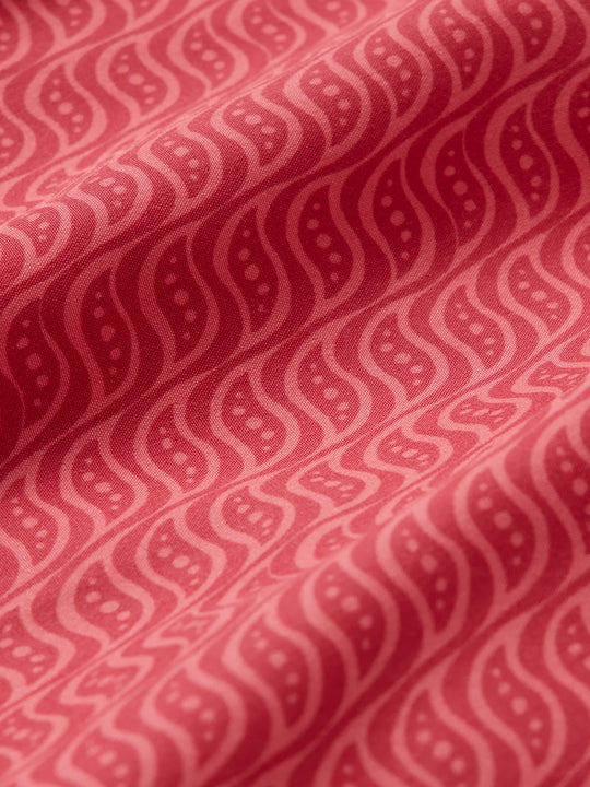 Anchor Short | Red Orange Twisted Waves
