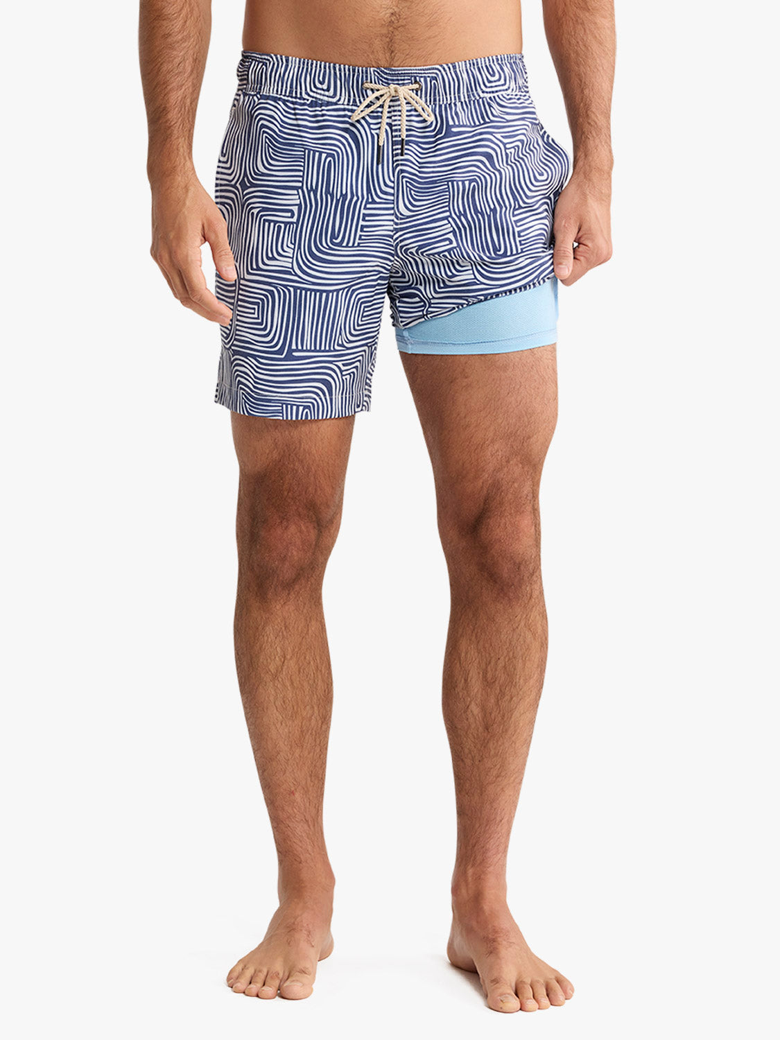 Bayberry Trunk | Navy Wavy Sands