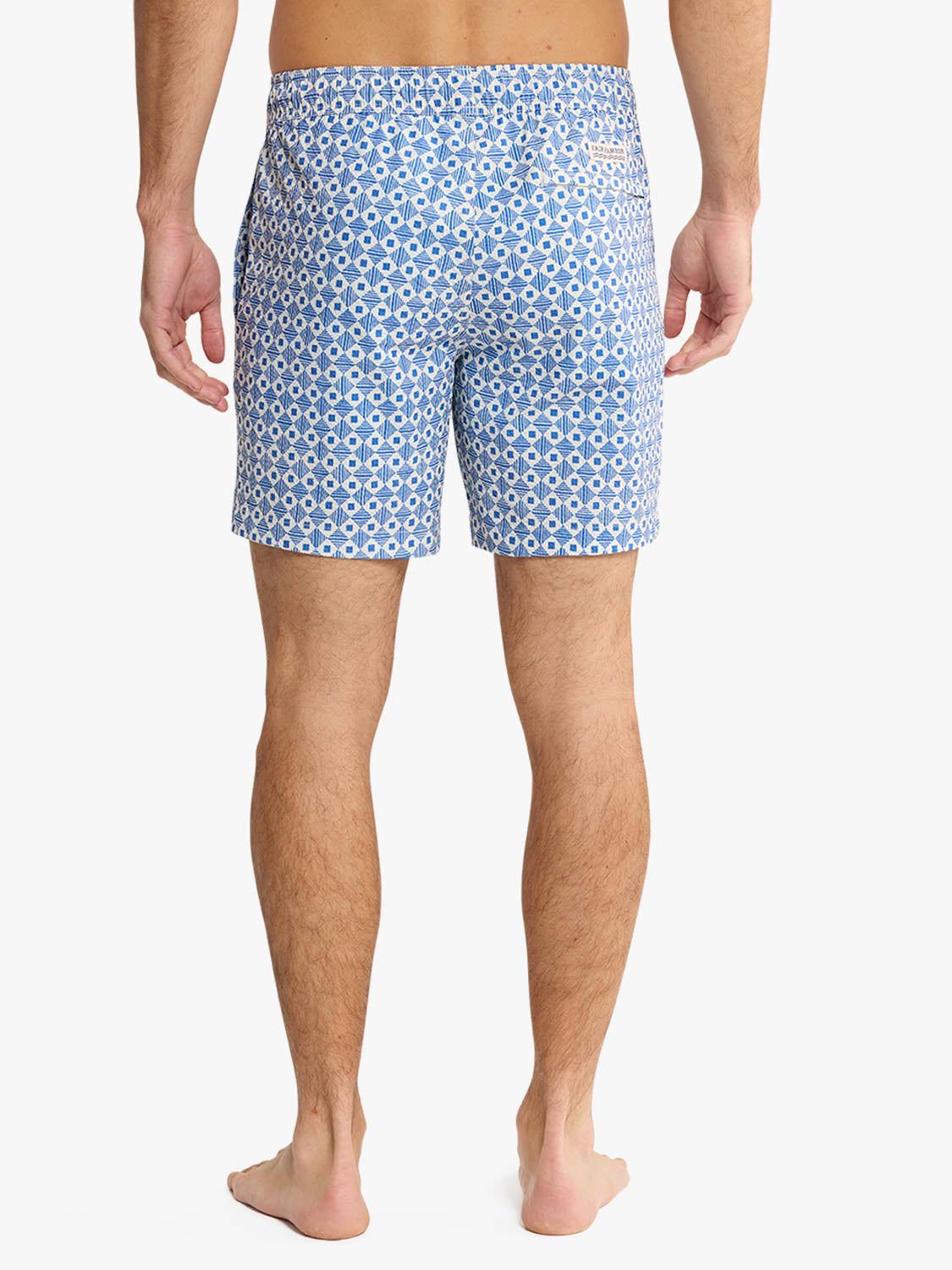 Bayberry Trunk | Seersucker Sea Blue Tiles