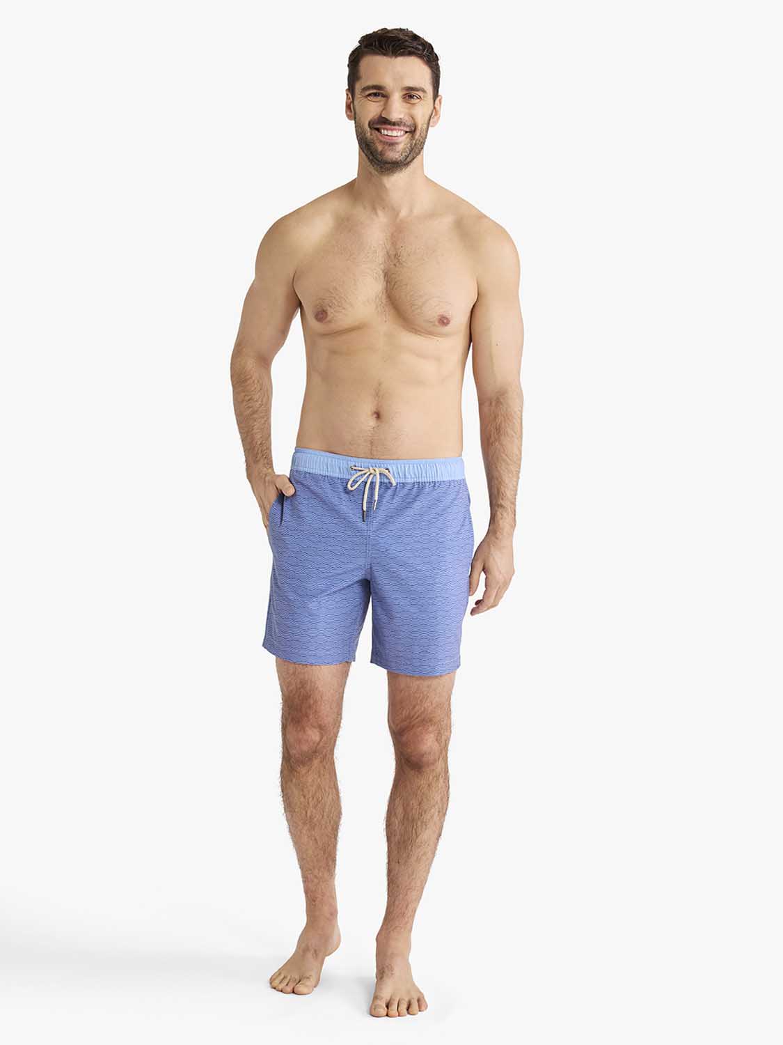 NICK BLAIR ショートボード BONBAY BLUES 5 FIN The Bayberry Trunk | Swim Suit With Liners | Fair Harbor