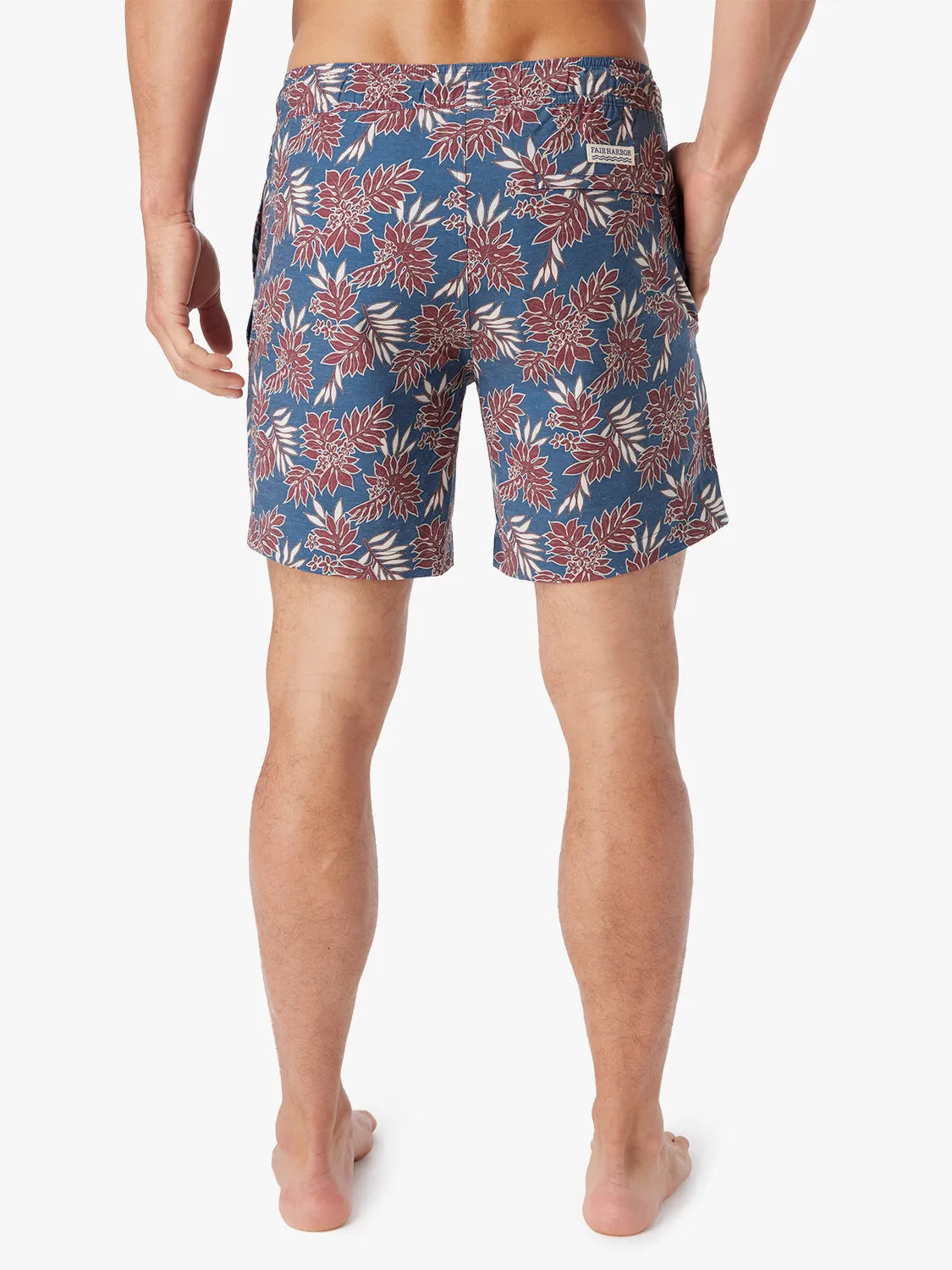 Bayberry Trunk | Navy Crimson Leaves