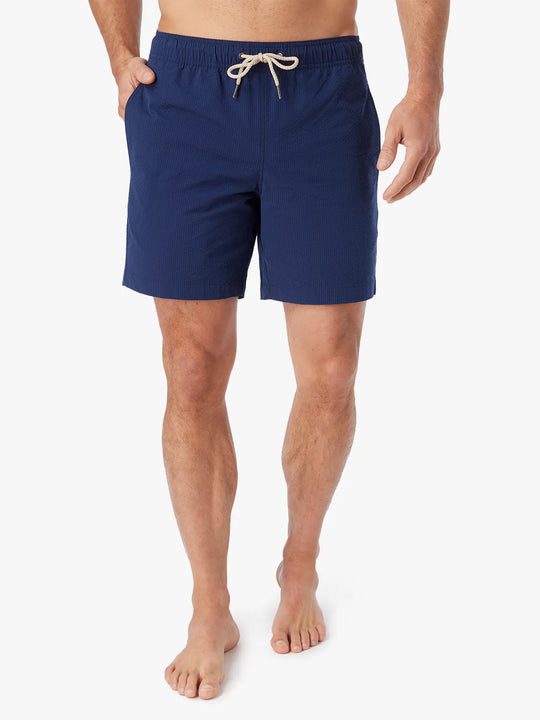 Bayberry Trunk | Navy Seersucker