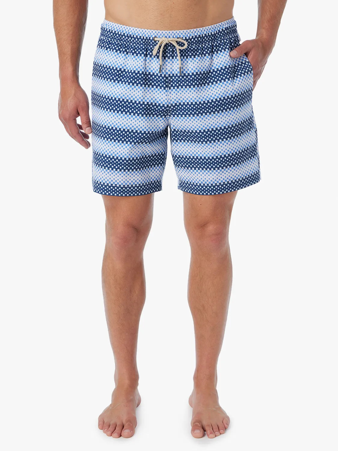 Bayberry Trunk | Blue Ombre Stripe