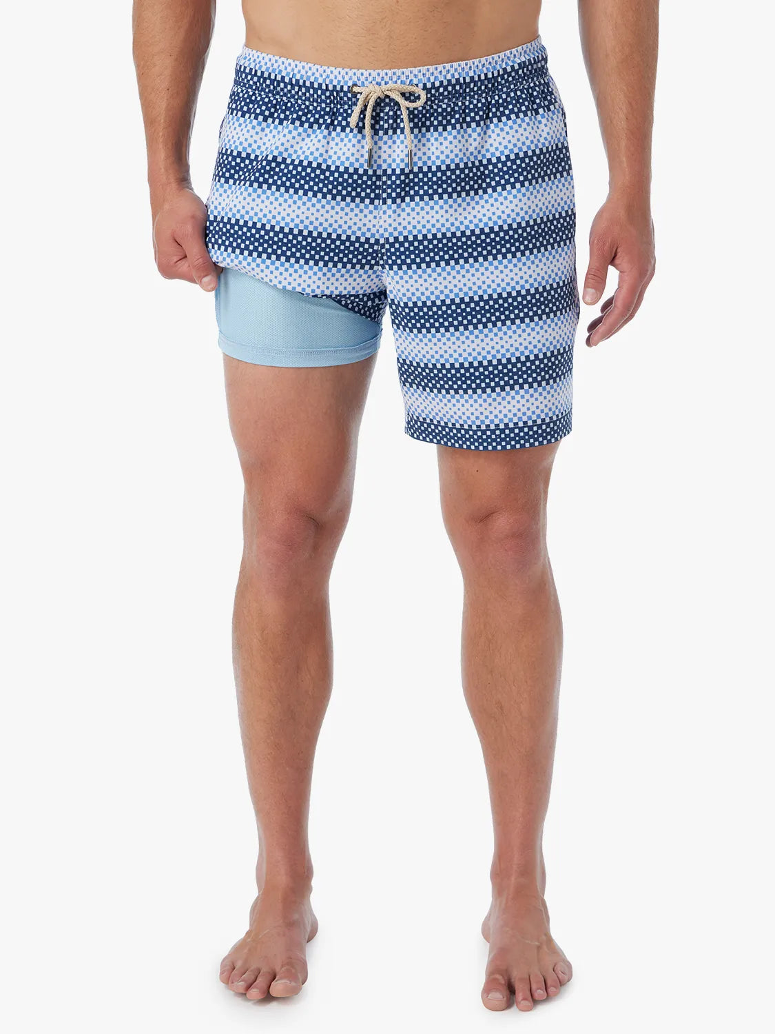 Bayberry Trunk | Blue Ombre Stripe
