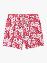 Thumbnail 1 of The Bayberry Trunk | Nautical Red Stamped Hibiscus