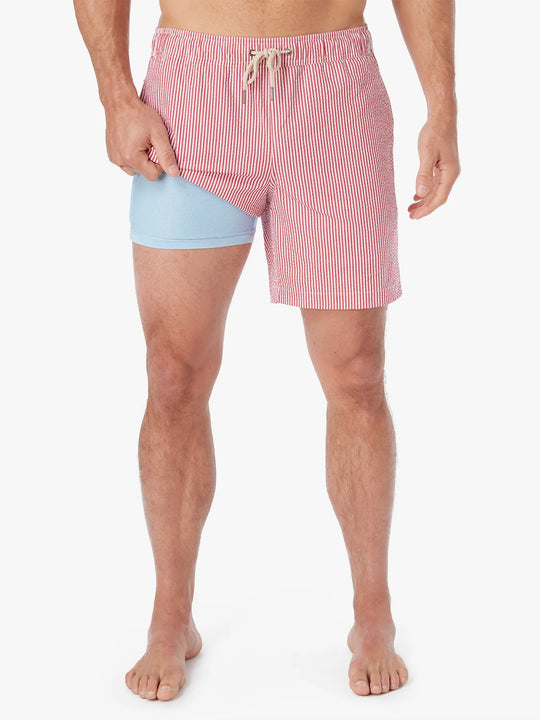 Bayberry Trunk | Red Seersucker