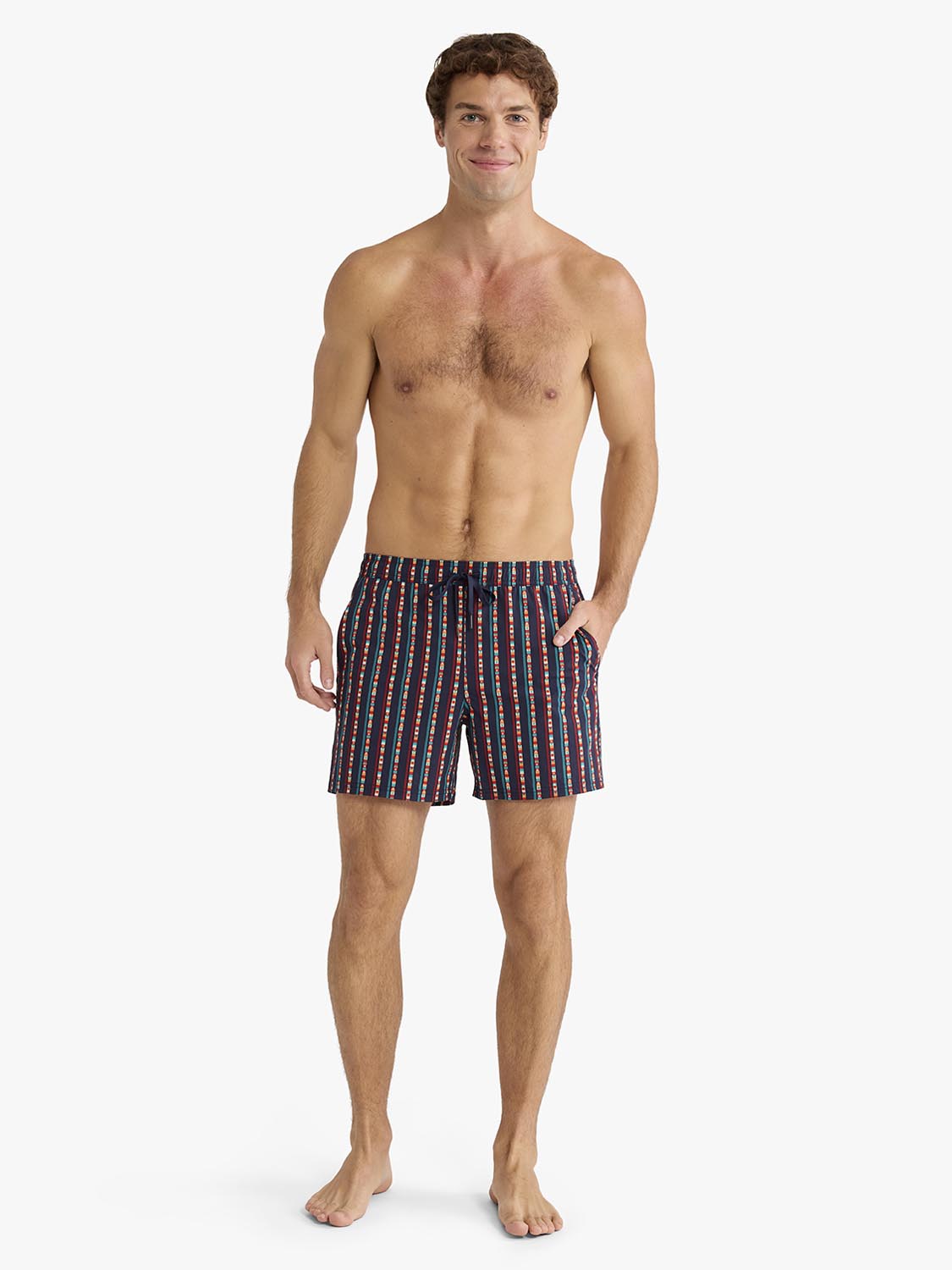 Bungalow Trunk | Navy Sailing Stripe