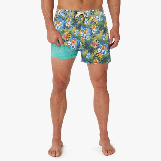 The Bungalow Trunk | Green 3D Vintage Tropical