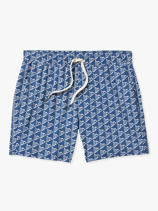 The Bungalow Trunk | Navy Windy Flags
