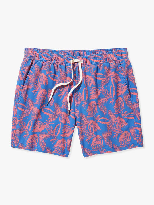 The Bungalow Trunk | Cobalt Neon Leaves