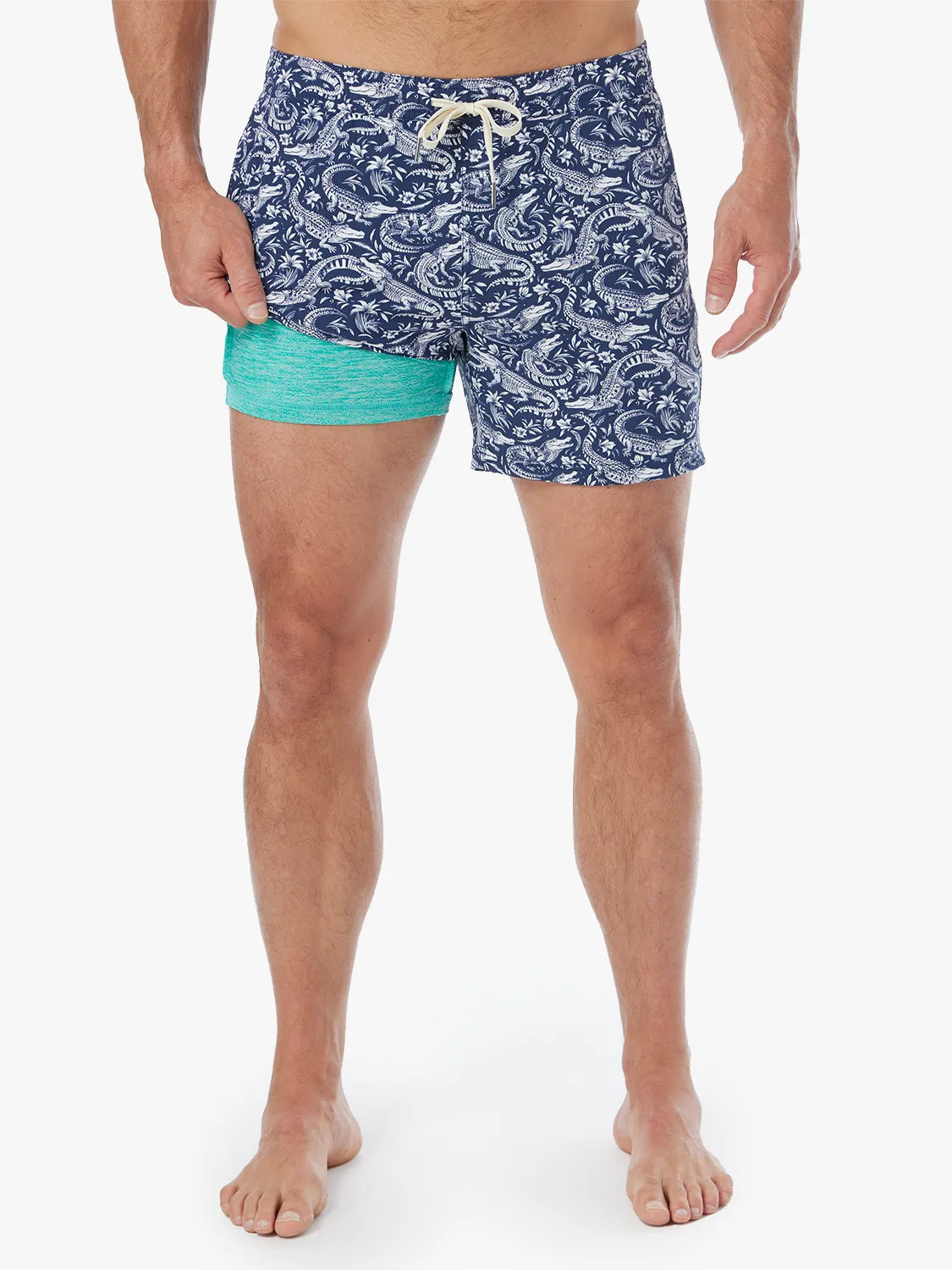 Bungalow Trunk | Navy Crocodile