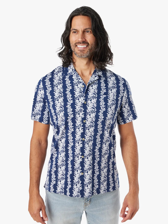 The Casablanca Camp Shirt | Navy Tropical Bandana