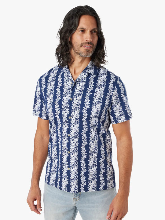 The Casablanca Camp Shirt | Navy Tropical Bandana