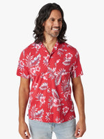 Thumbnail 3 of The Casablanca Camp Shirt | Red Hibiscus
