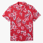 Thumbnail 1 of The Casablanca Camp Shirt | Red Hibiscus