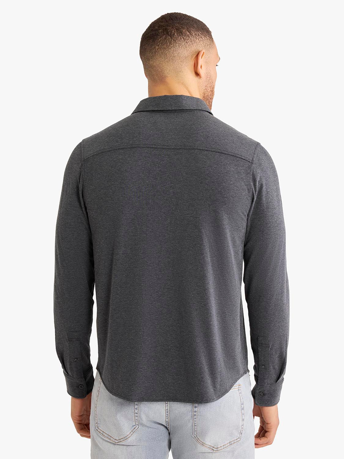 Norwood Long Sleeve Button Up | Charcoal