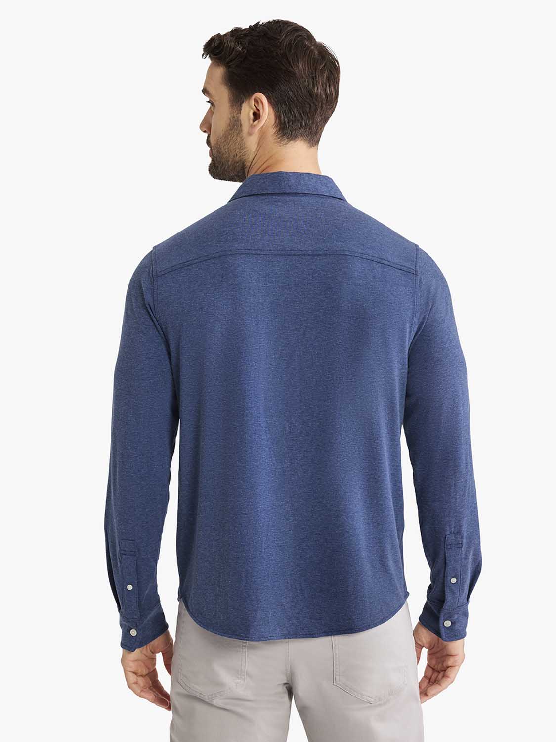 Norwood Long Sleeve Button Up | Navy
