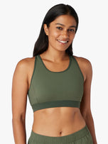 Thumbnail 2 of The Corliss Sports Bra | Thyme Colorblock