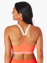 Thumbnail 3 of The Corliss Sports Bra | Coral Colorblock