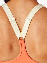 Thumbnail 5 of The Corliss Sports Bra | Coral Colorblock