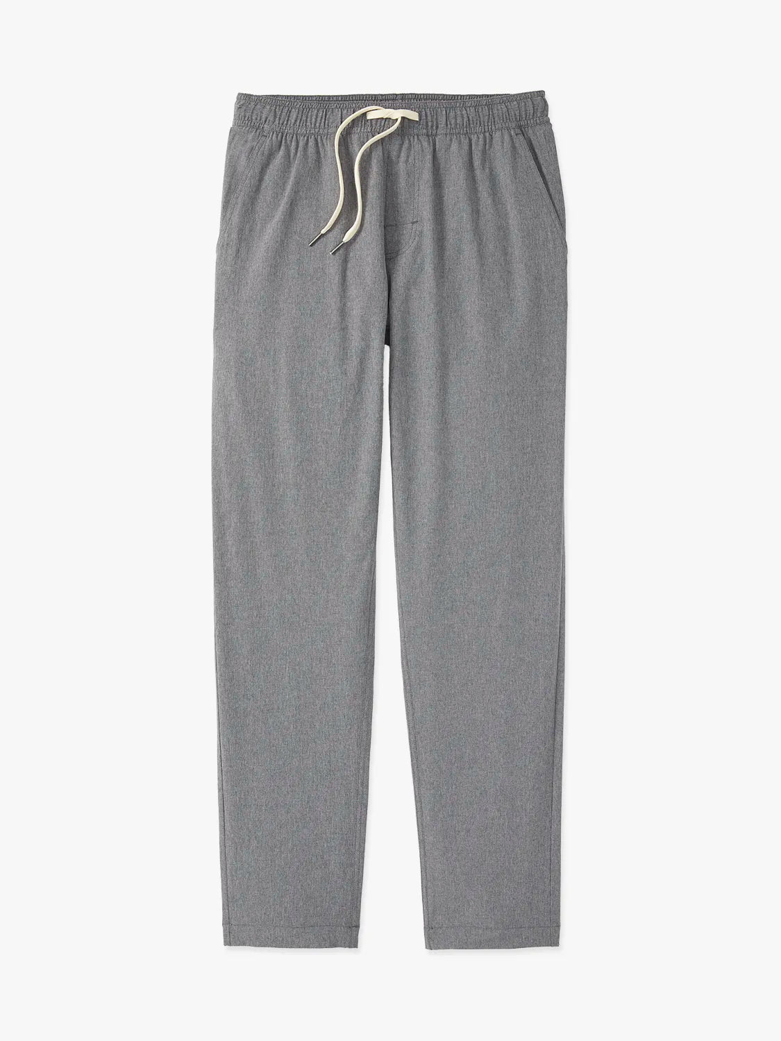 Grey one pant with a drawstring on a white background