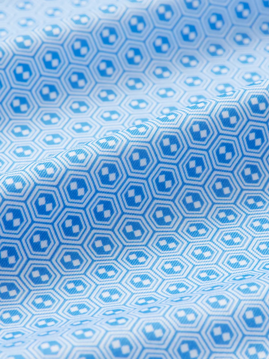 Compass Polo | Light Blue Geo