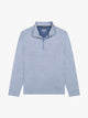 Compass Quarter Zip | Light Blue Grey Stripe